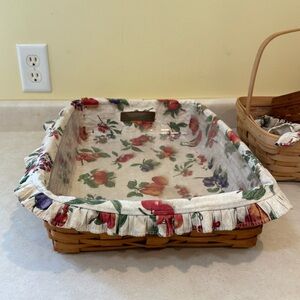 Longaberger Basket with removable liner